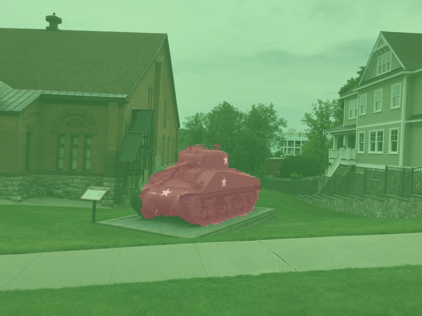 Segmented sherman tank