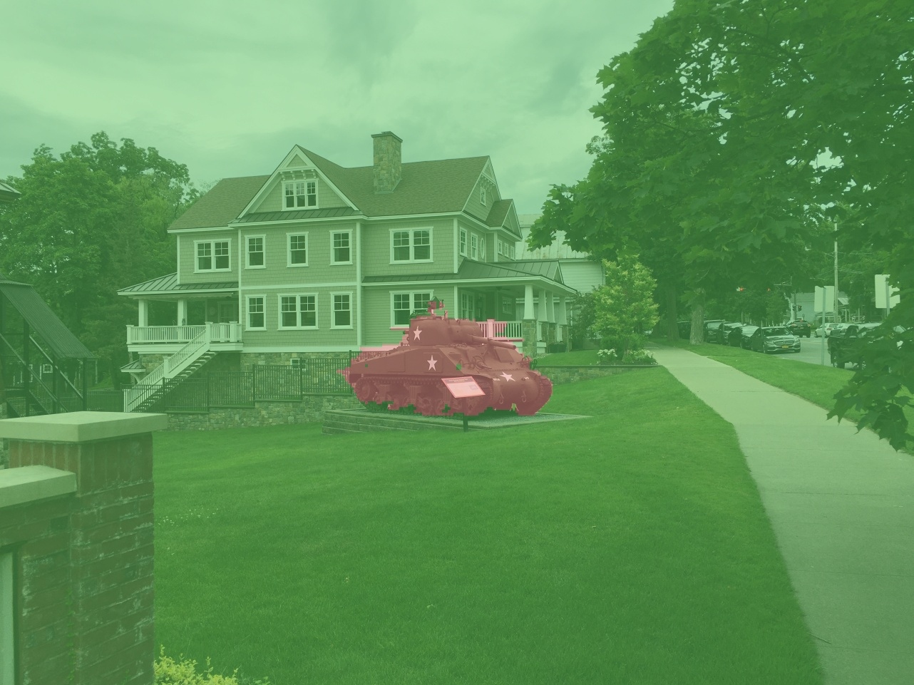 Segmented sherman tank