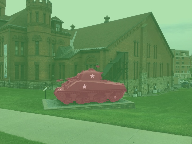 Segmented sherman tank