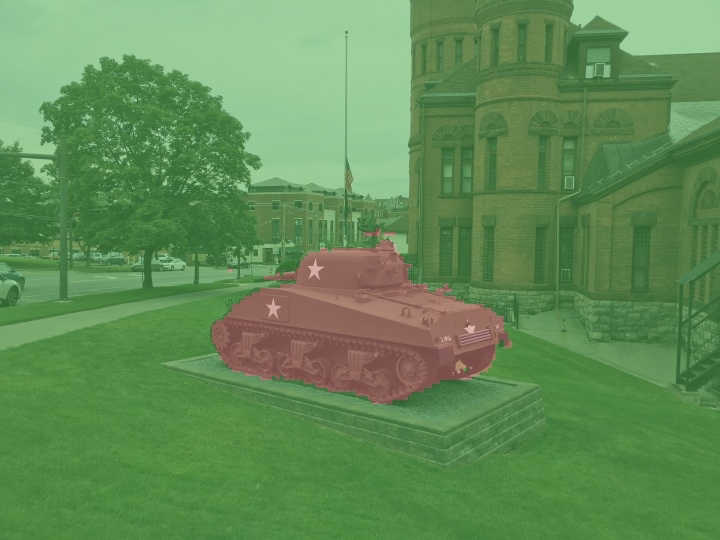 Segmented sherman tank