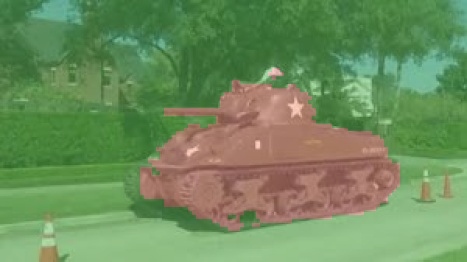 Segmented sherman tank