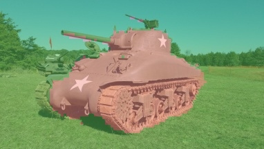 Segmented sherman tank
