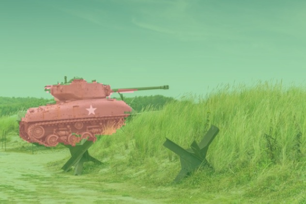 Segmented sherman tank