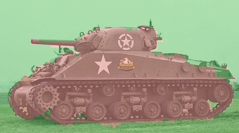 Segmented sherman tank